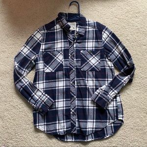 L.A. Hearts navy plaid flannel